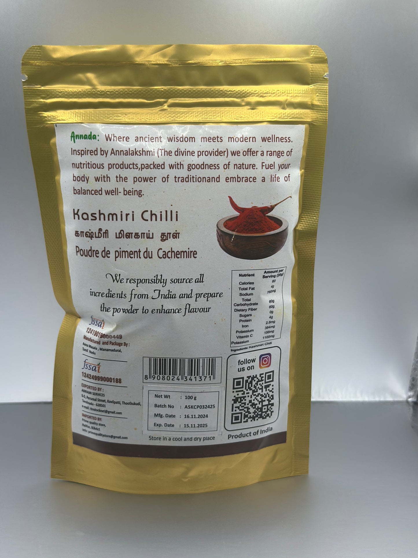Kashmiri Chilli Powder