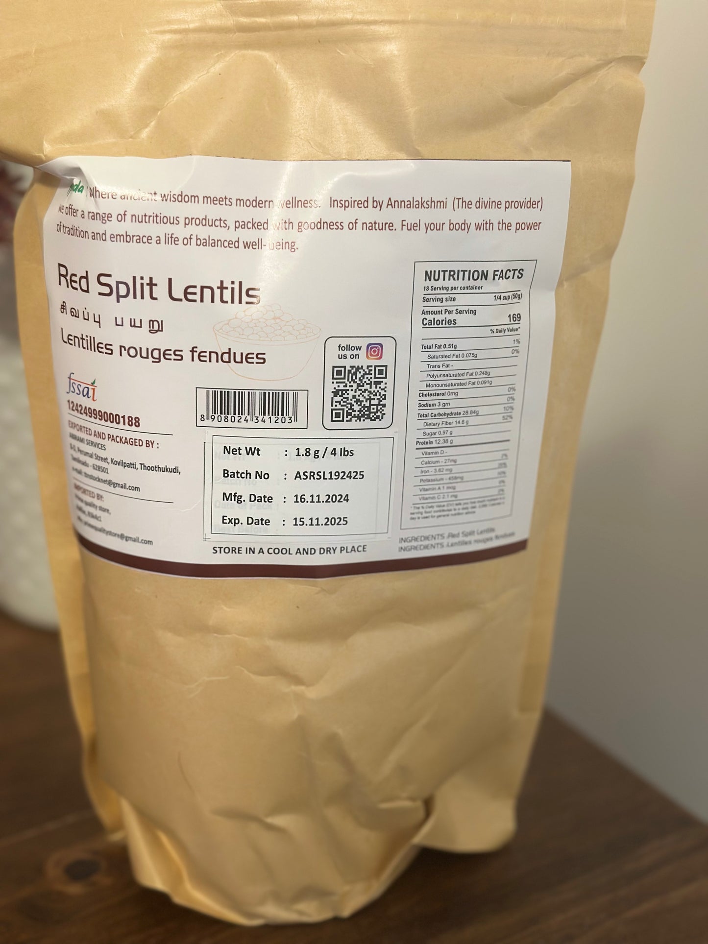 Red Split Lentils